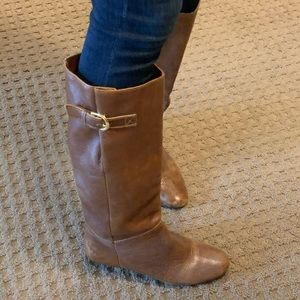 INTYCE COGNAC LEATHER boots